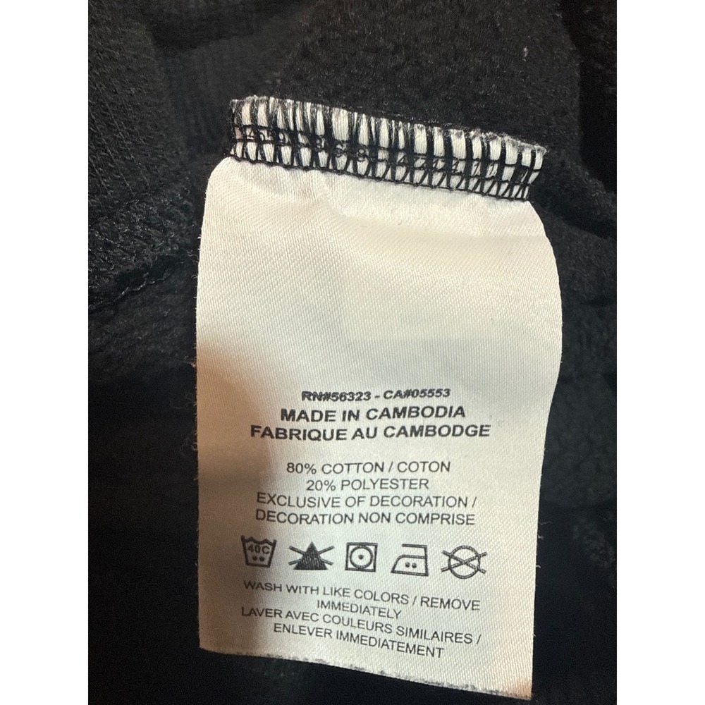 Nike Mens Fleece Joggers Black Sweatpants Swoosh Logo XS - Picture 3 of 6